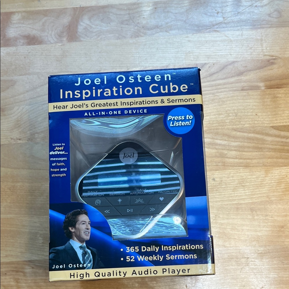 Joel Osteen Inspiration Cube Audio Player - Blue